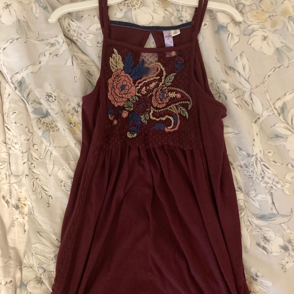 Francesca’s embroidered dress